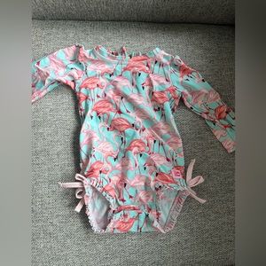 Rufflebutts size 2T flamingo bathing suit, great condition!